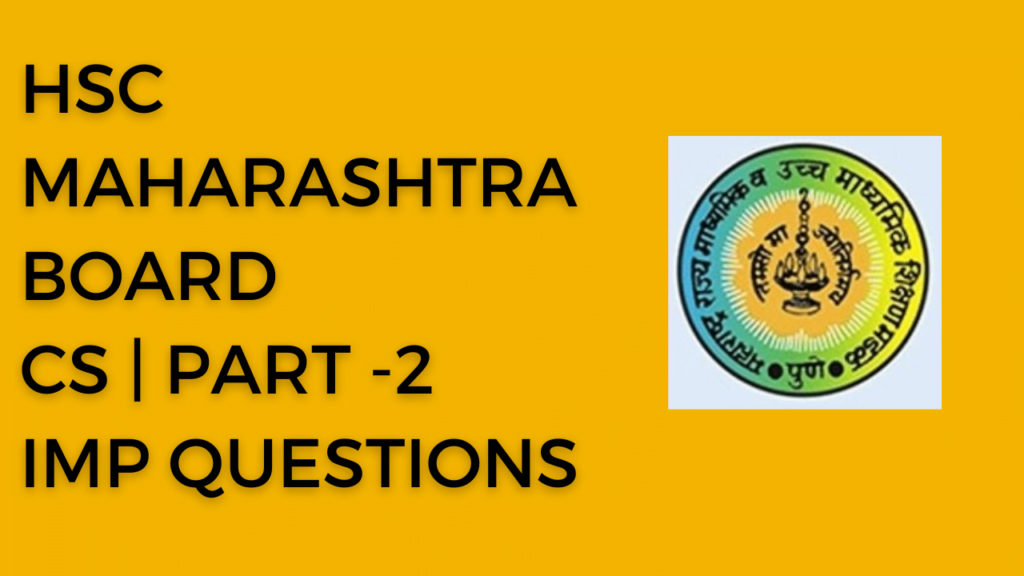 HSC cs Important Questions – Introduction to Microprocessor 8085